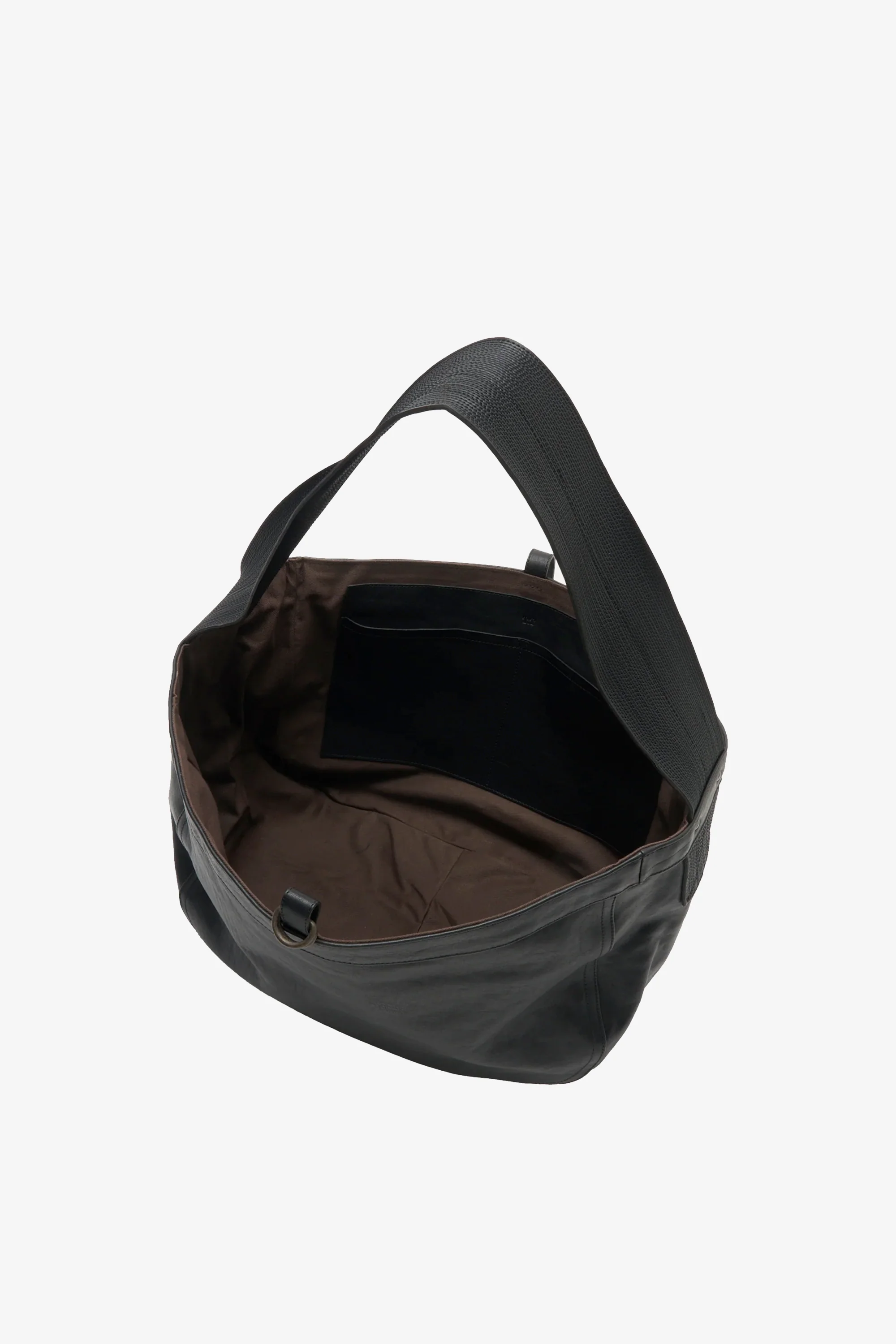 LOT.004 Newsboy Bag Black Leather - Image 6