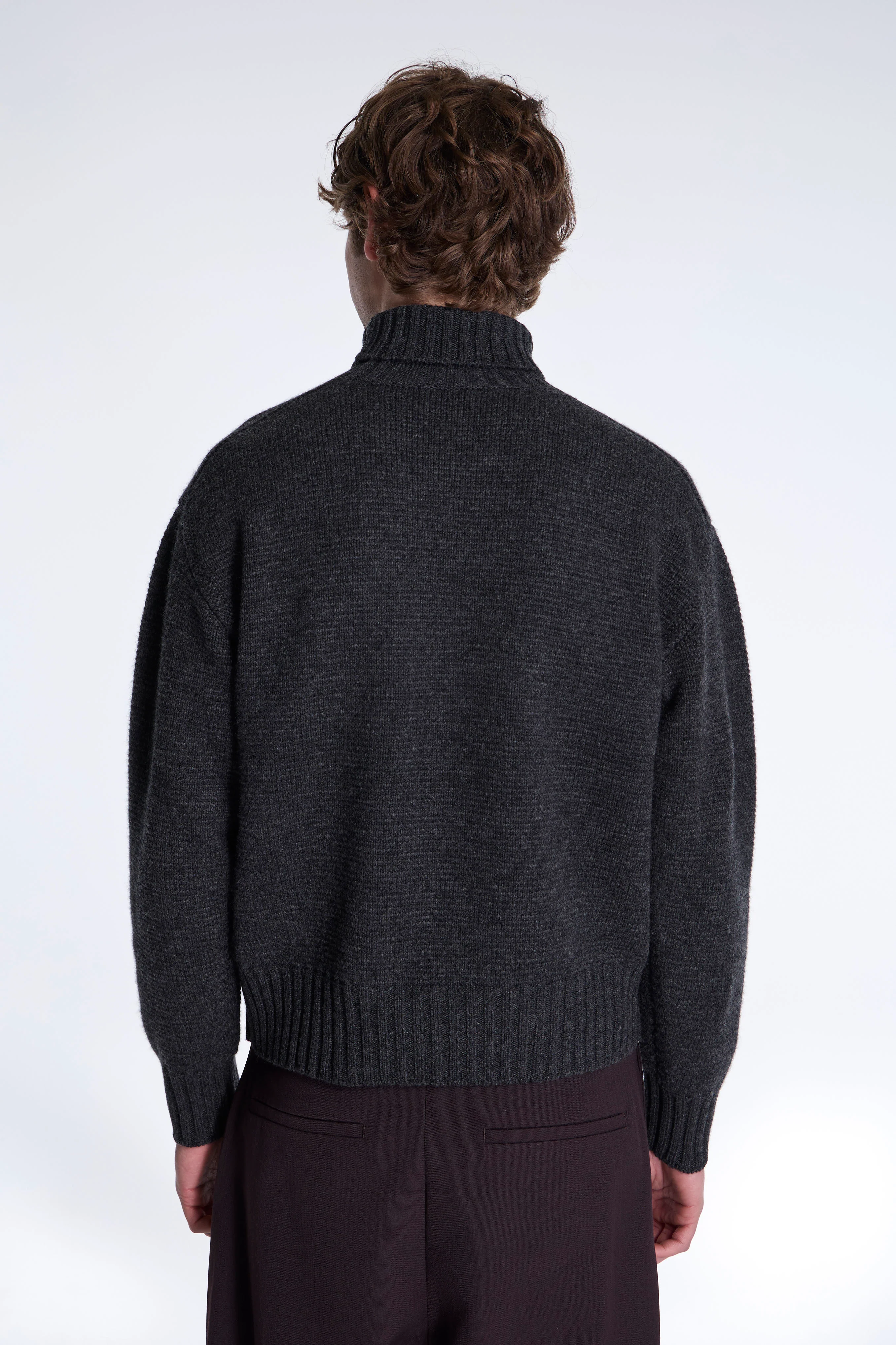 LOT.527 A.R.C Turtleneck Sweater Charcoal - Image 4
