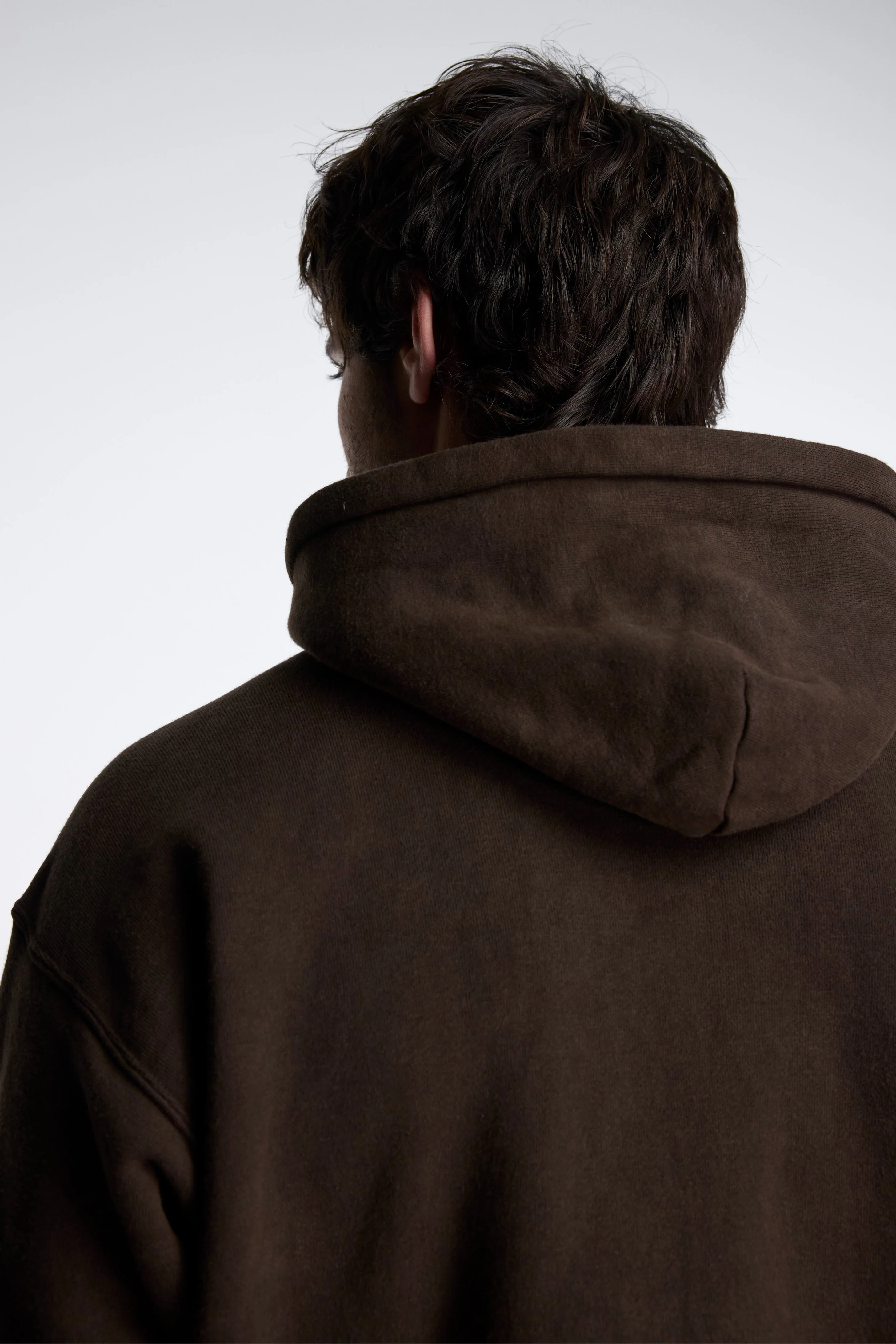 LOT.606 Hooded Sweat Shirt Mud Dyed Brown - Image 5