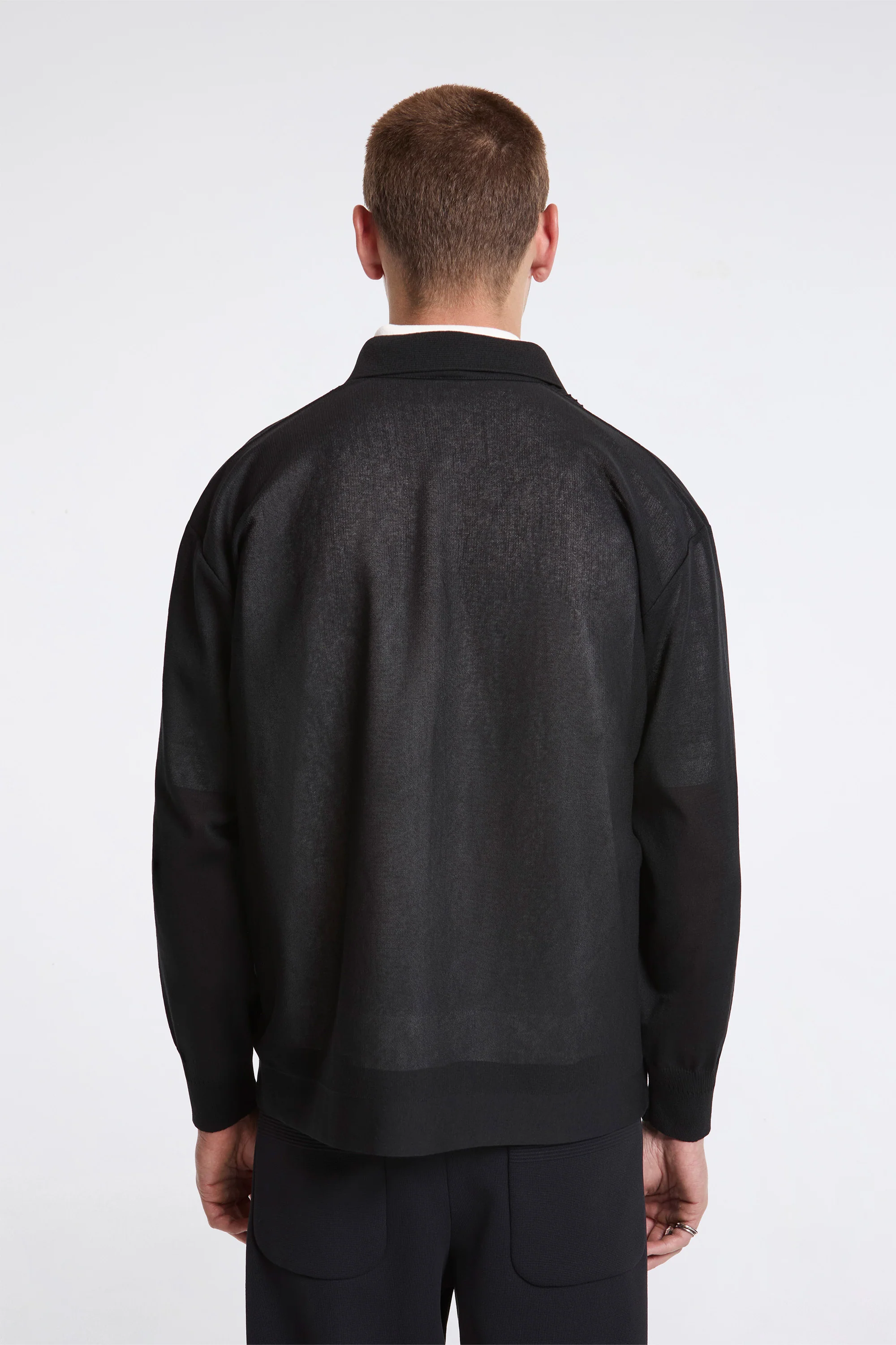 Tc Soft Hypha Bosom Long Sleeve Shirt Black - Image 2