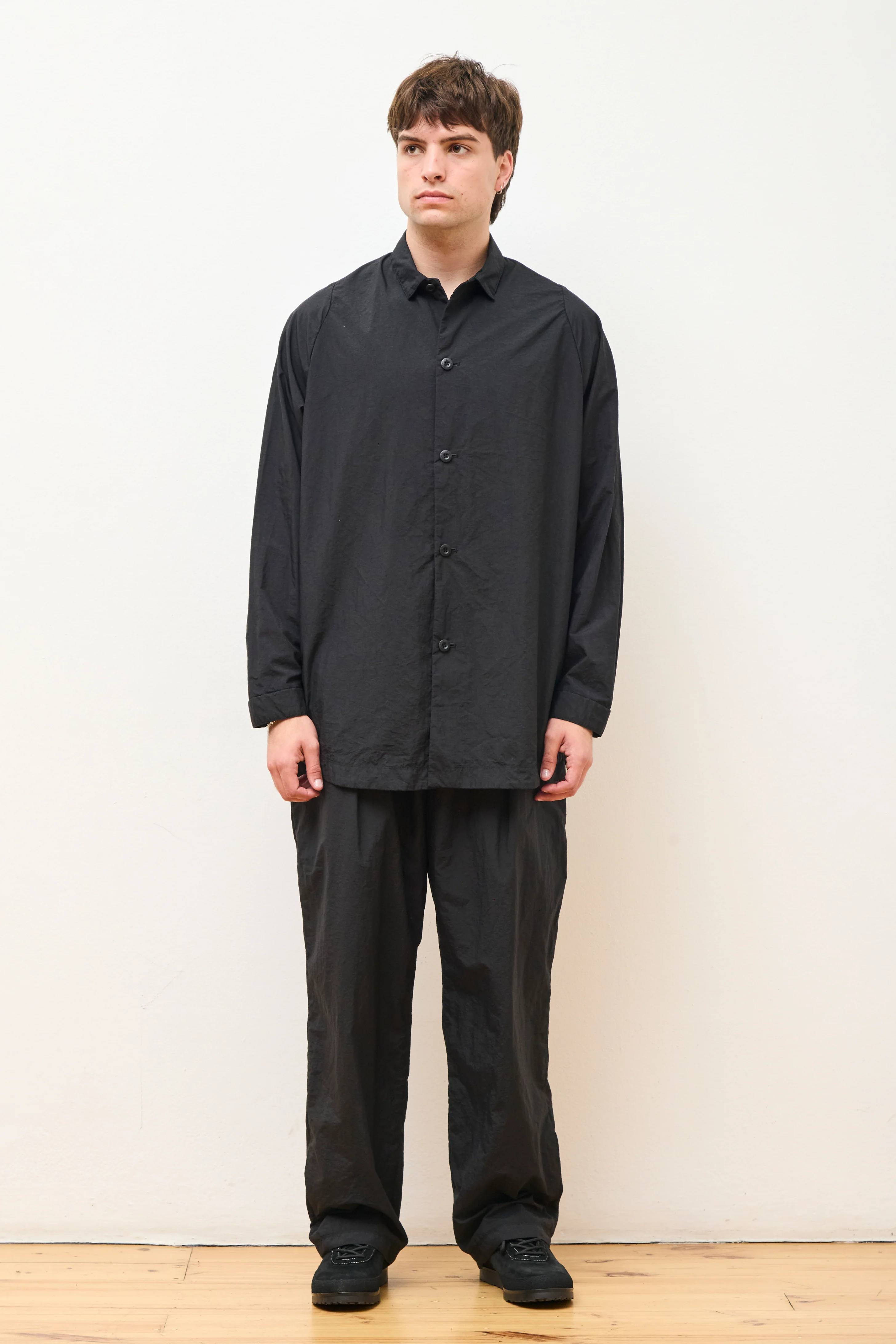 Wide Shirt Packable Black - Image 6