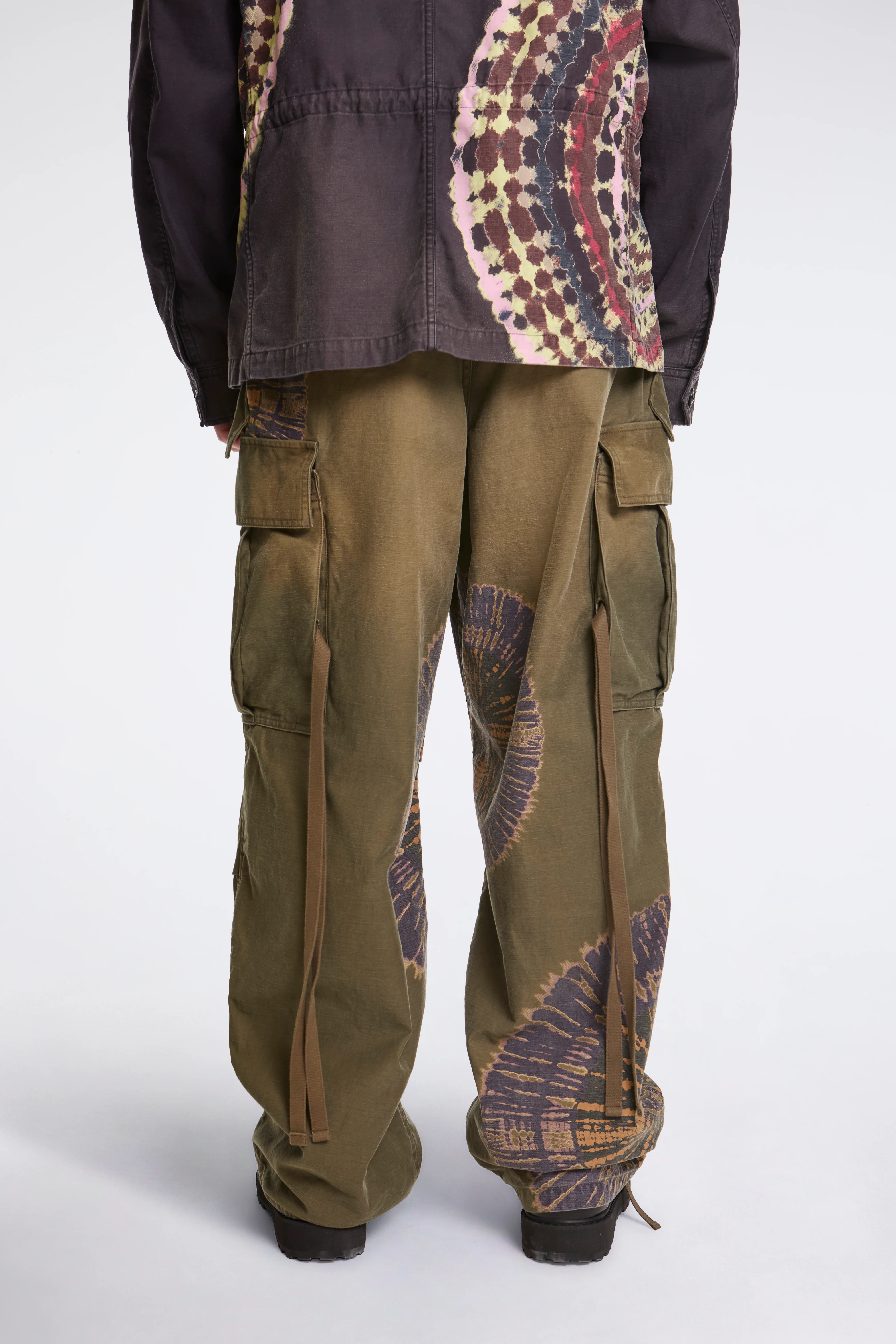 Tie-Dye Military Pants Khaki - Image 4