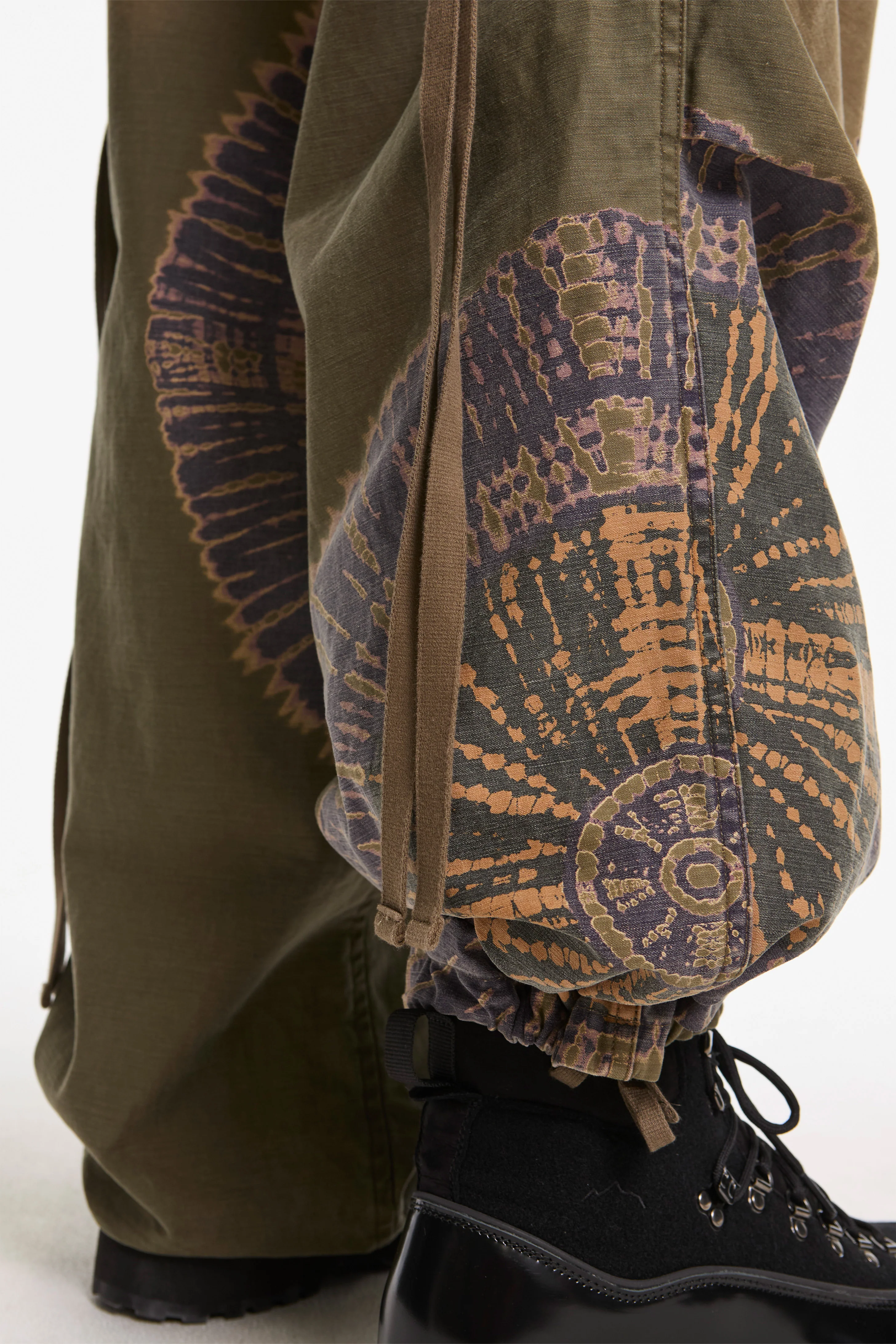 Tie-Dye Military Pants Khaki - Image 7