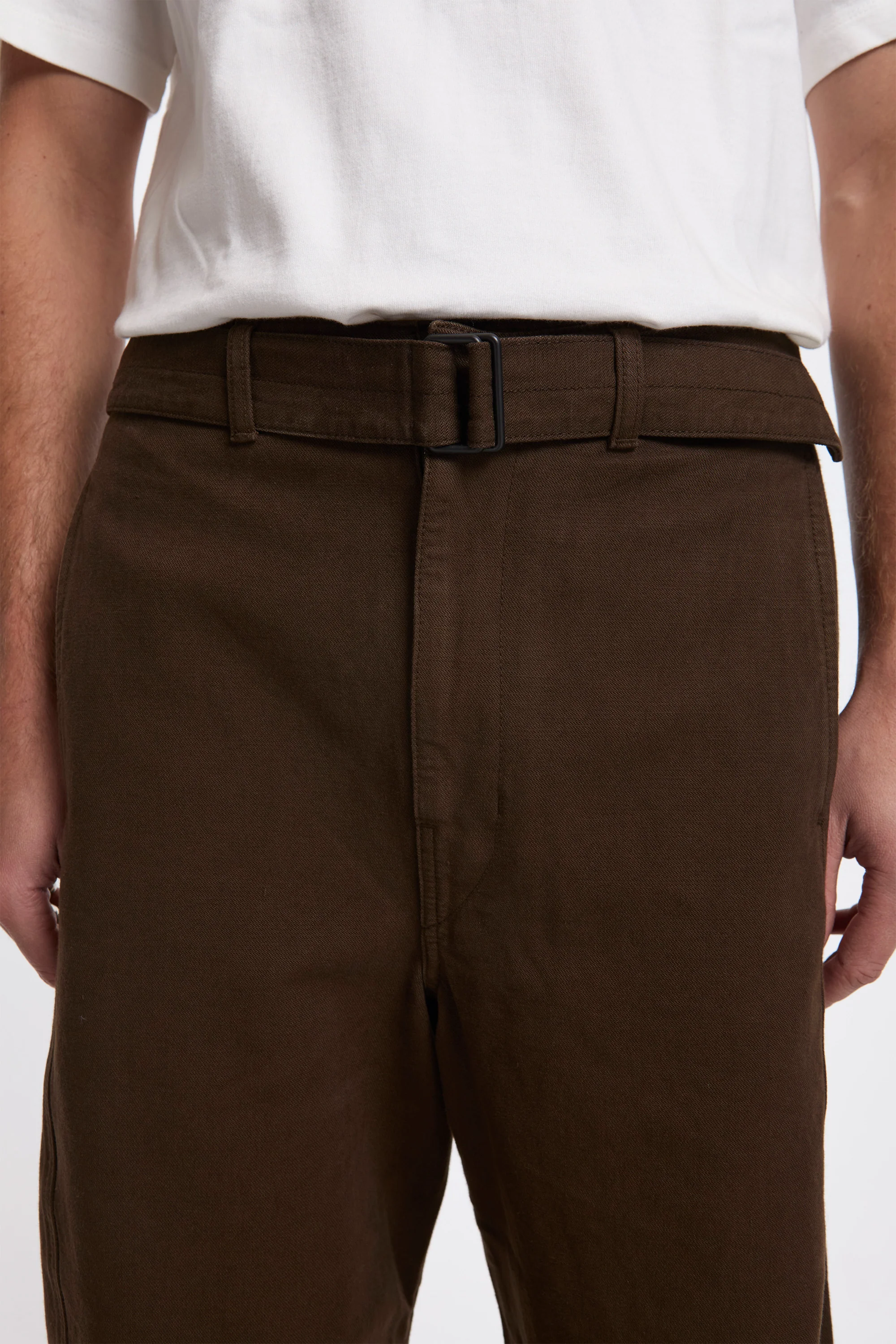 Twisted Belted Pants Cacao - Image 3