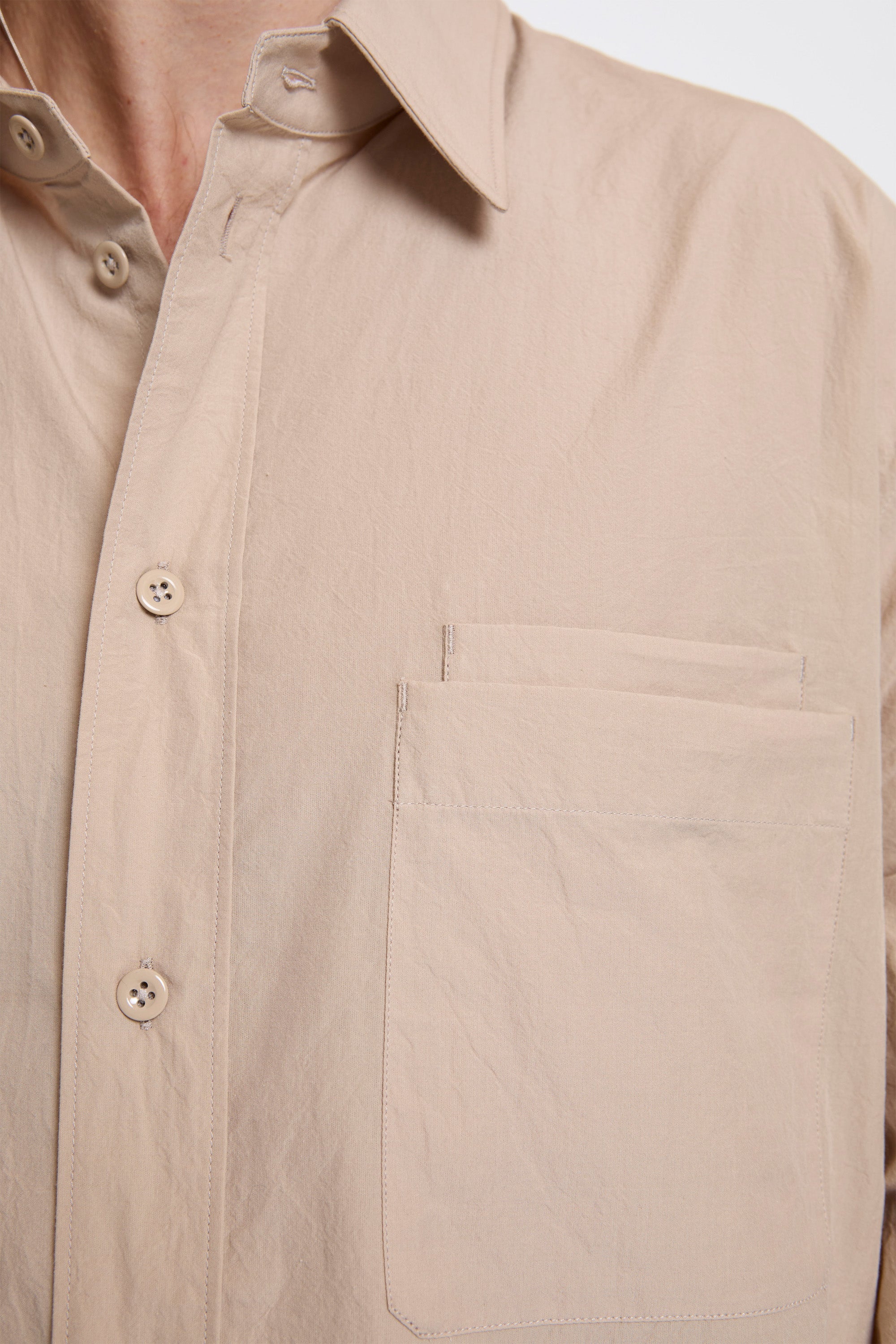 Two Pocket Shirt Greige - Image 3