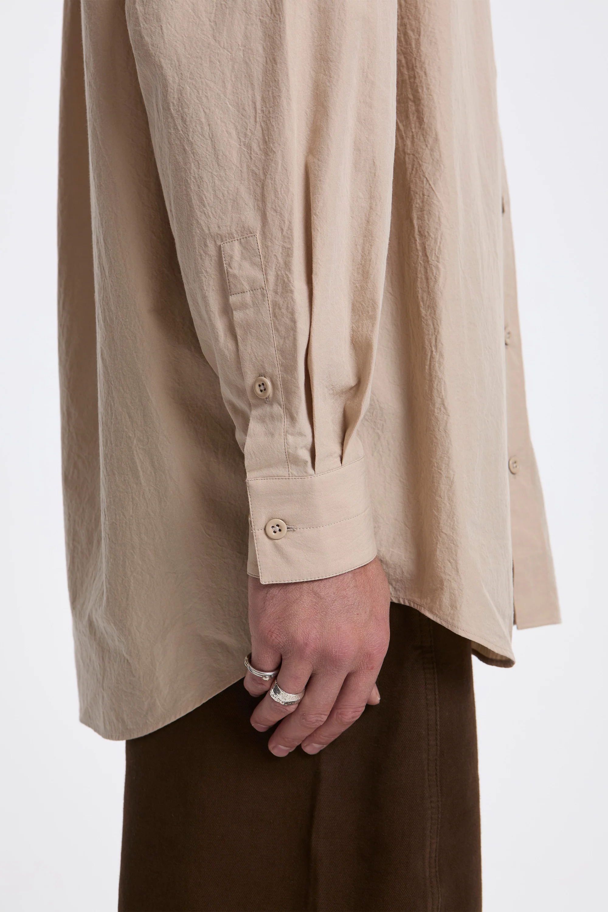 Two Pocket Shirt Greige - Image 4