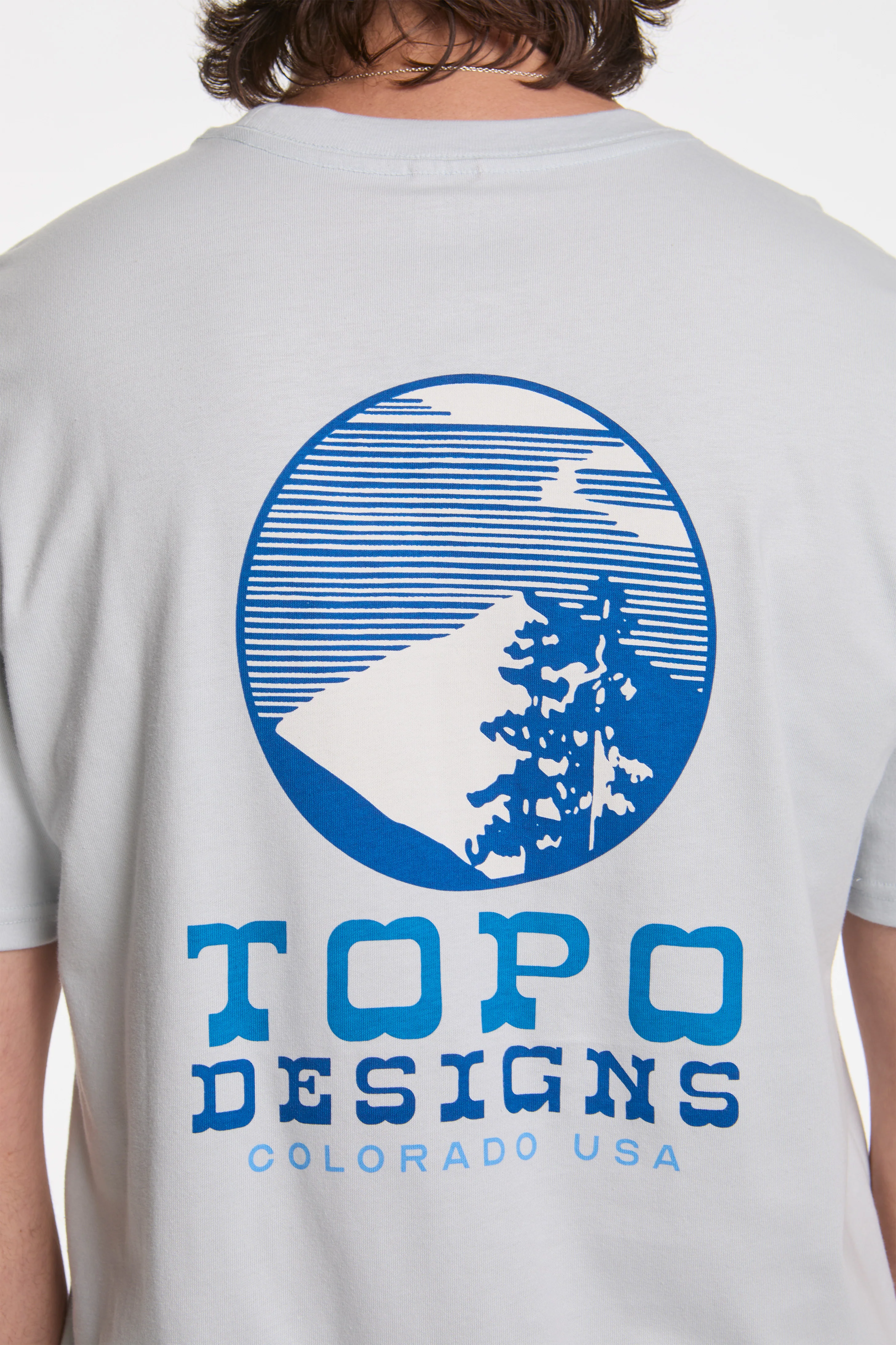 Vintage View Tee Mens Breeze Blue - Image 3