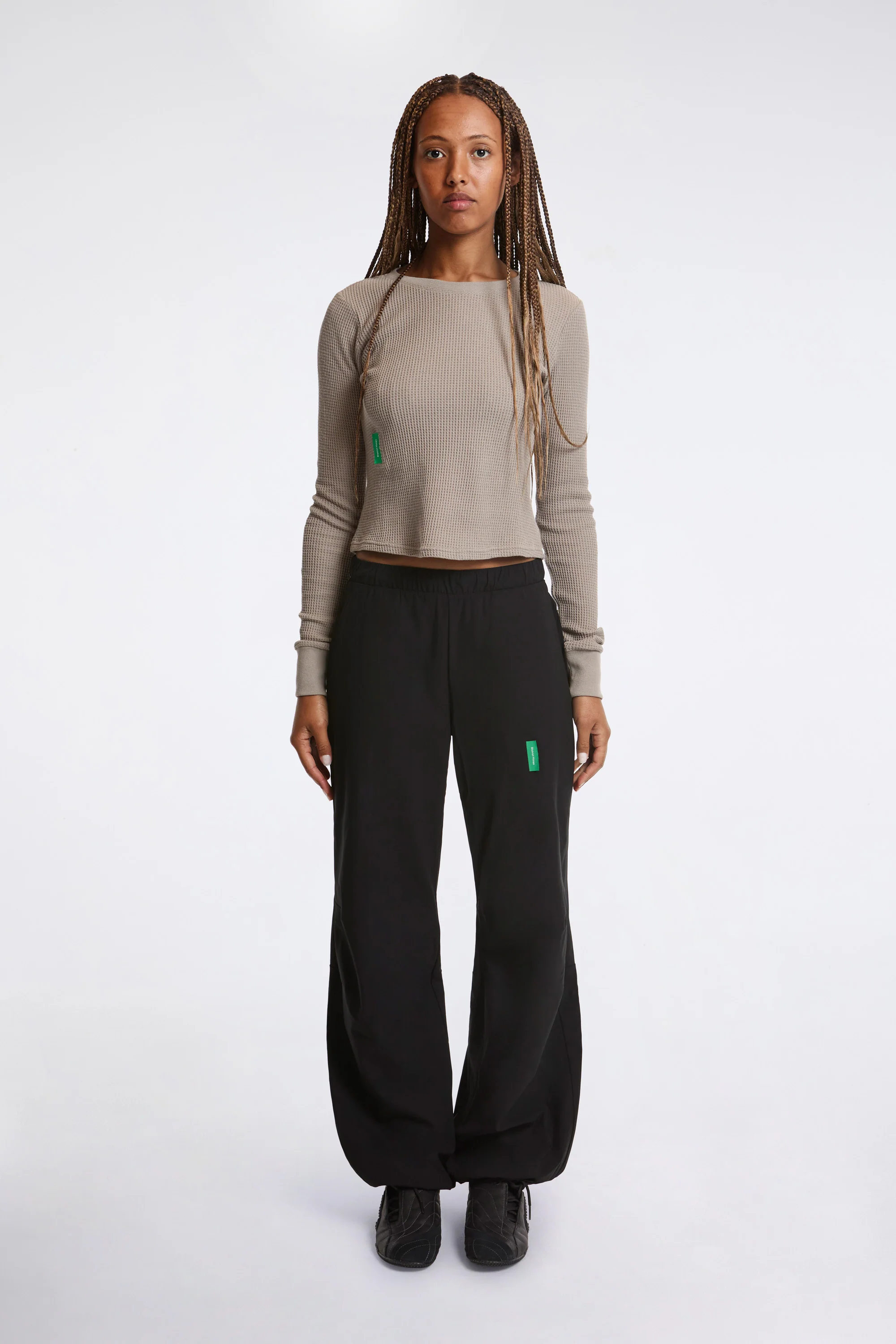 Wide Leg Pants W Black - Image 3