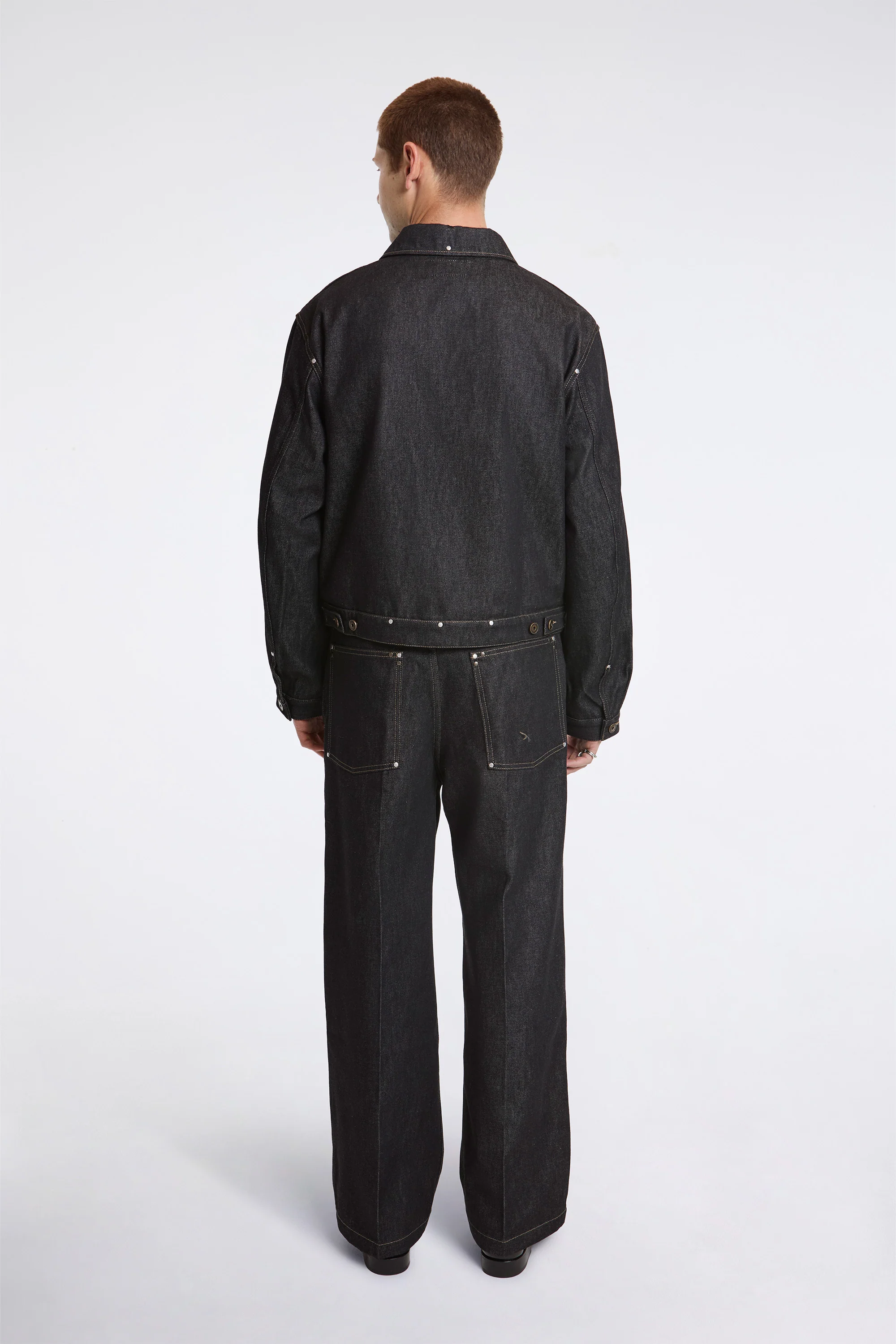 Wide Pants With Studs Slate - Image 6