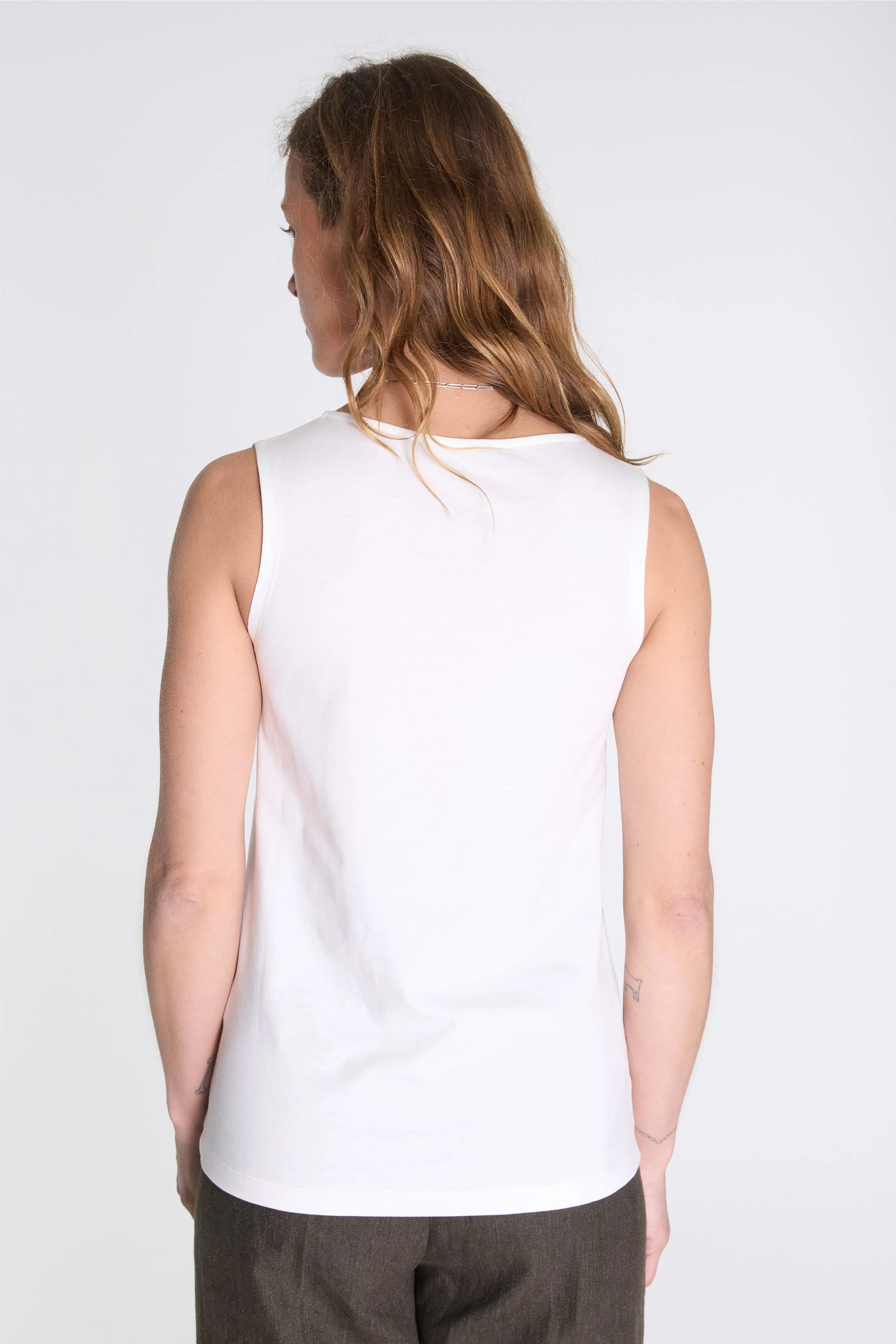Womens Vest Off White - Image 3